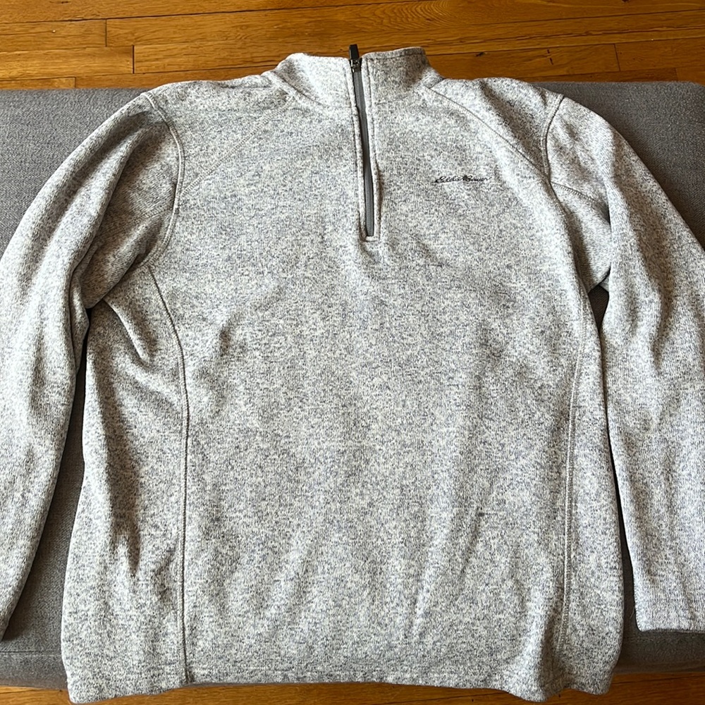 Eddie Bauer Gray Quarter Zip (large)